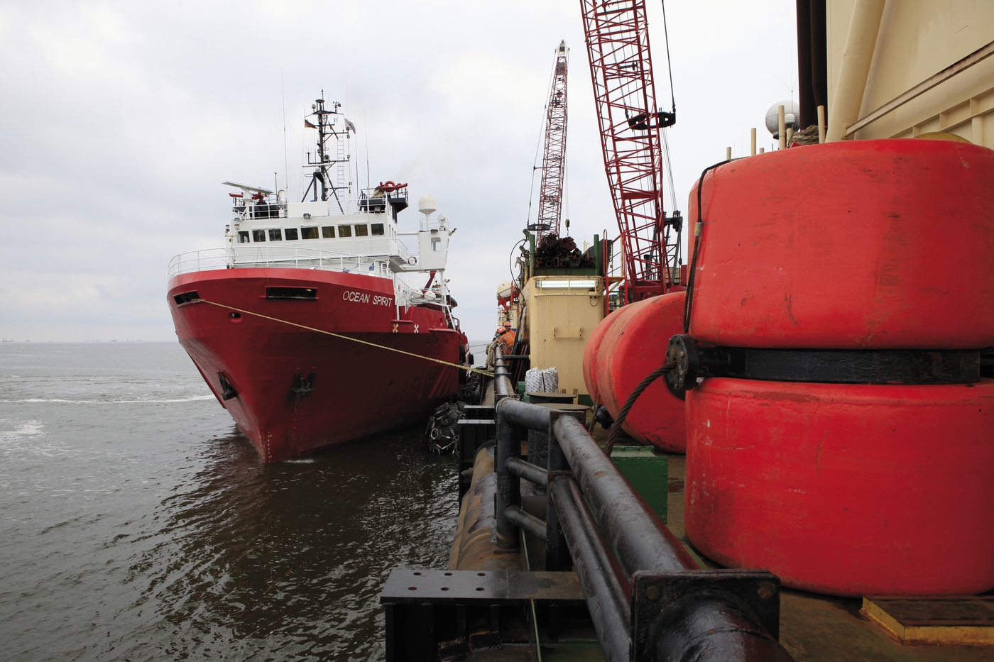 "Pipe Carrier Vessel Supplying the Castoro Dieci" Images Nord Stream AG