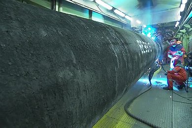 Lagerung und Transport der Rohre in Slite (Schweden) – Teil 2