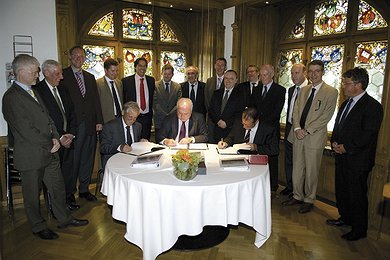 Signing the contract between Nord Stream AG and Saipem S.p.A., Zug (Switzerland), 24 June 2008