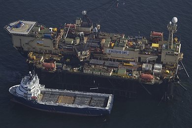 Castoro Sei offshore pipe laying in the Swedish EEZ
