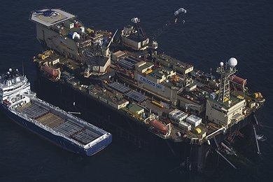 Castoro Sei offshore pipe laying in the Swedish EEZ