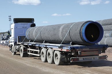 Transport to Storage Areas or to Pipe Carrier Vessels