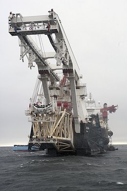 Pipelay vessel Solitaire in the Gulf of Finland