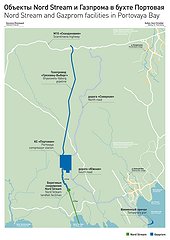 Map of Landfall Facilities in Portovaya Bay