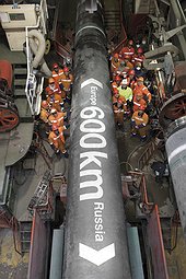 Work in progress: Nord Stream passes half-way mark for line 1