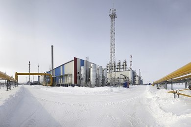 Gas production at the Yuzhno-Russkoye gas field