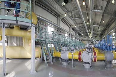 Gas production at the Yuzhno-Russkoye gas field