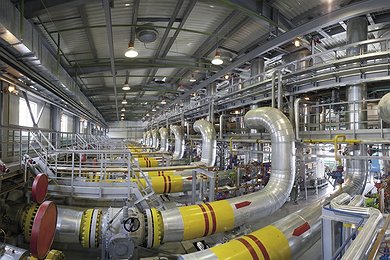 Gas production at the Yuzhno-Russkoye gas field