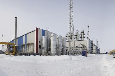 Gas production at the Yuzhno-Russkoye gas field