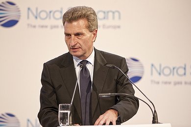 European Union Energy Commissioner Guenther Oettinger